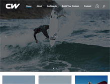 Tablet Screenshot of cwsurfboards.com